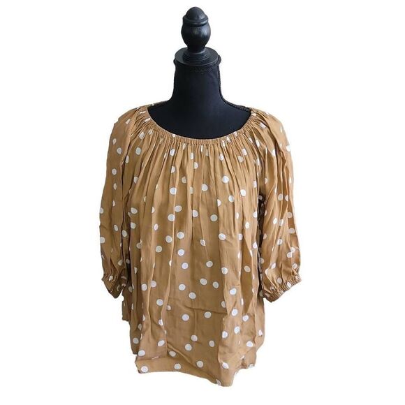 Pixie Market 3/4 Sleeve Boat Neck Blouse - Picture 1 of 6